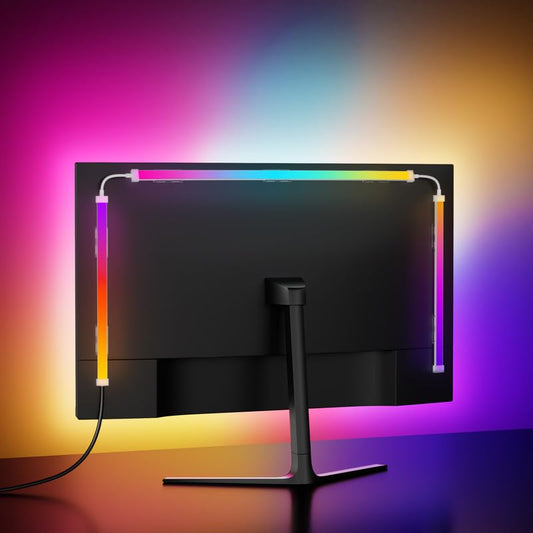 Skydimo 24'' ARGB Led Strip Lights, PC Sync Monitor Backlight | Sync with Screen Color or Music, Dynamic Ambient Smart Light with USB, Software Control - size: 24" | Classic | 3-Sided