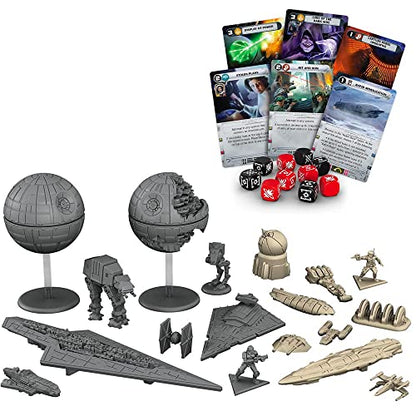 Asmodee Star Wars: Rebellion Board Game - Epic Galactic Empire vs Rebel Alliance Conflict, Tabletop Miniatures Strategy Game for Adults, Ages 14+, 2-4 Players, 3 Hour Playtime