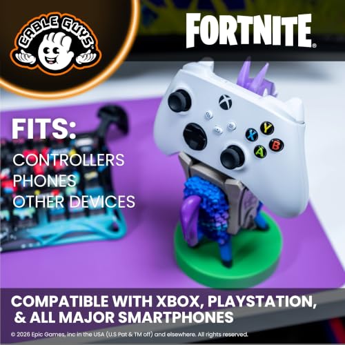 Cableguys Fortnite Supply Llama Controller Holder & Phone Stand | Fortnite Gaming Accessories for Room and Desk Setup, Holder Compatible with Xbox, PlayStation & Standard Game Controllers