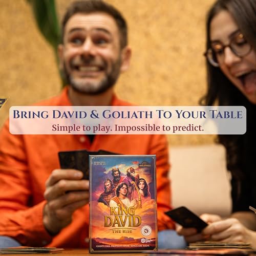 King David | Strategy Card Game | Build, Attack & Defend Kingdoms | Fast-Paced Biblical Battle Game for Families & Teens | 2–6 Players, Ages 7+, 20 min