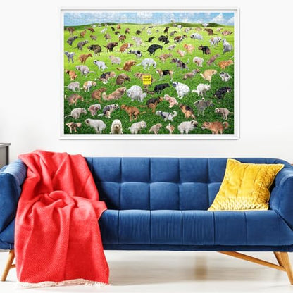 1000 Pieces Puzzles for Adults, Pooping Puppies Puzzle, Dogs Jigsaw Puzzles 1000 Pieces, Funny Gifts for Dog Lovers Friends, Perfect White Elephant Gag Gift, Dog Puzzle as Funny Home Party Decorations - style: Pooping Puppies