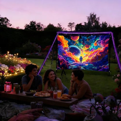 KKYEJLQYI KKYEJLQYIAstronaut UV Reactive Tapestry, Black Light Neon Wall Tapestry, Luminous Space Tapestry, Bedroom, Living Room, Game Room Decoration Large Tapestry - color: Astronaut-1