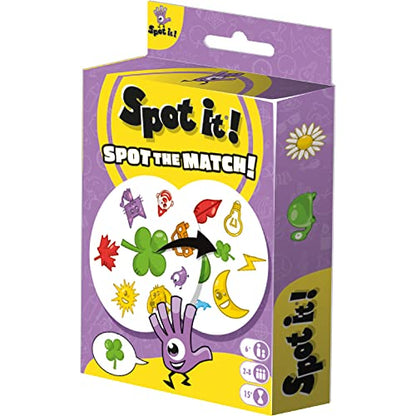 Asmodee Spot It! Classic (Pocket) - Fast-Paced Observation and Matching Game for The Whole Family! Convenient for Travel, Great Gift for Kids, Ages 6+, 2-8 Players, 15 Minute Playtime - style: Classic
