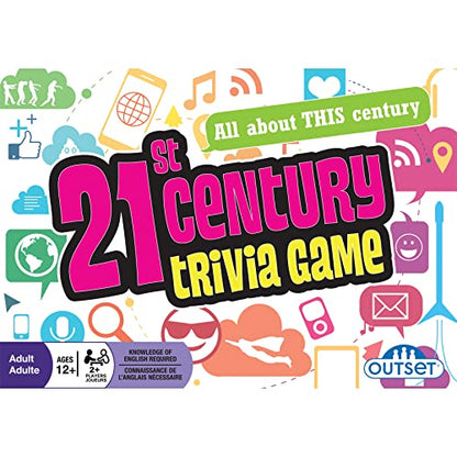 21st Century Trivia Game - Party Game - Family Game - Travel Game - Fun and Easy to Play - 1200 Trivia Questions - for 2 or More Players - Ages 12+