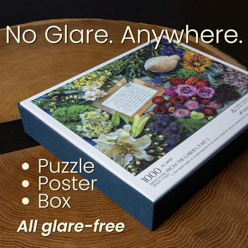 from the Garden, Part 3 Flower Puzzle, Premium 1000 Piece Jigsaw Puzzle for Adults, Glare-Free, Soft-Touch Puzzles, Made in USA, 26.6" x 19.25" - color: From the Garden, Part 3