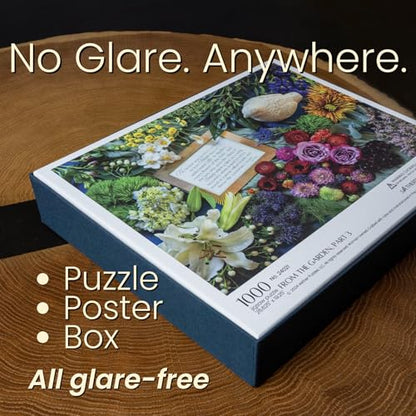 from the Garden, Part 3 Flower Puzzle, Premium 1000 Piece Jigsaw Puzzle for Adults, Glare-Free, Soft-Touch Puzzles, Made in USA, 26.6" x 19.25" - color: From the Garden, Part 3