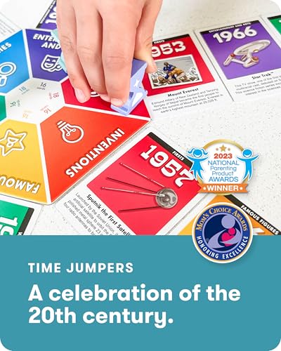 SimplyFun Time Jumpers - Educational Kids’ Game - Learn About History & Geography While Having Fun - 2-5 Player, for Ages 8 & Up - style: Time Jumpers