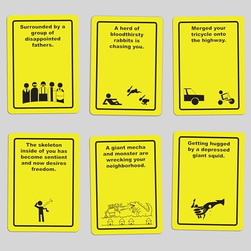ORIGAMI WHALE Danger The Game: The Card Game of Bizarre Dangers and Rescues - Family & Adult Game Night - Easy to Learn - Party Games - Family Board Games - 3+ Players