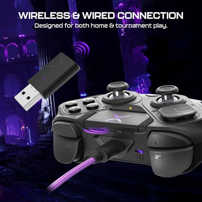 Turtle Beach Victrix Pro BFG Reloaded Wireless Gaming Controller for PS5 | PS5, PS4, PlayStation, PC, Modular, Fightpad Module, Hall-Effect Sticks, Triggers, 4 Remappable Buttons, Esports, Black - color: Black