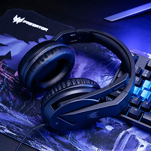 acer Predator Galea 311 True Harmony Sound Gaming Headset: 50mm Drivers - Rotatable Omni-Directional Mic with On-Cable Controls - Black, NP.HDS11.00B, (Pack of 1) - style: Galea 311 Headset