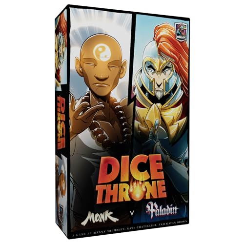 Dice Throne Box Game - Strategic Dice & Card Battler (Monk v Paladin) - style: Monk v Paladin