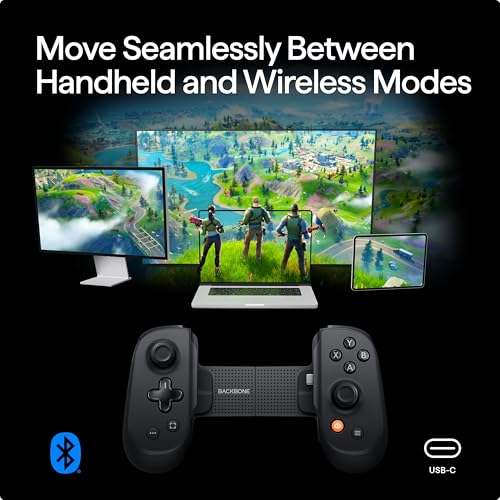 BACKBONE Pro Gaming Controller | For iPhone 15/16/17 & Android, USB-C, Bluetooth, & Wired, Stream Xbox, Play Call of Duty, PlayStation via iOS Remote Play - color: Pro Edition, size: USB-C