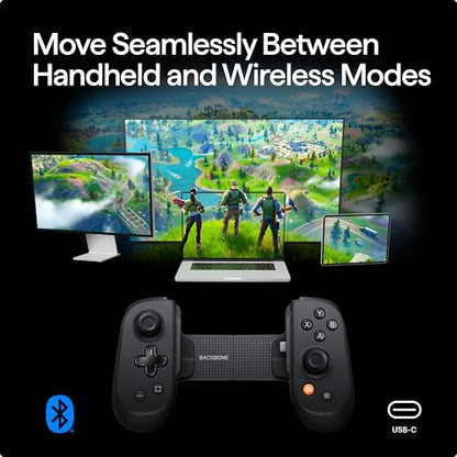 BACKBONE Pro Gaming Controller | For iPhone 15/16/17 & Android, USB-C, Bluetooth, & Wired, Stream Xbox, Play Call of Duty, PlayStation via iOS Remote Play - color: Pro Edition, size: USB-C
