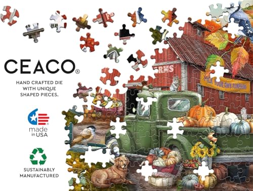 Ceaco - Farm Sweet Farm - 1000 Oversized Piece Jigsaw Puzzle