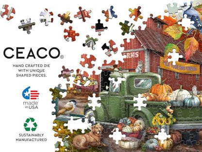 Ceaco - Farm Sweet Farm - 1000 Oversized Piece Jigsaw Puzzle