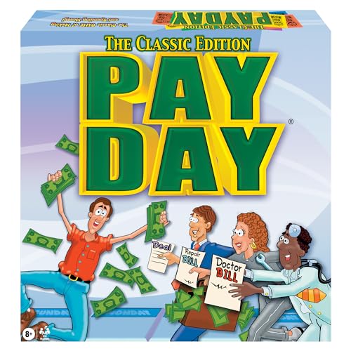 Winning Moves The Game of Pay Day, Make & Spend Money for Fun | Popular 1970's Artwork, 2-4 Players, Ages 8+