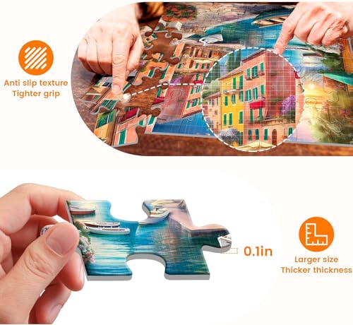 3 Pack 48 Piece Jigsaw Puzzle for Seniors Dementia Puzzles for Elderly | Large Piece Puzzle for Seniors Dog Bird Dementia Alzheimer's Products Activities for Seniors Nursing Home Gift 15.7 * 11.8IN - style: 48A Large Pieces