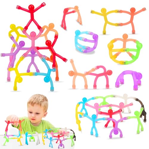 12pcs Magnetic People Figures for Kids 3-8 Travel STEM Fidget Toy | Safe ASTM-certified, Quiet Play for Airplane Car Trips Restaurant, Develops Creativity for Classroom Rewards Stocking Stuffer - color: Magnet Men [Clear], size: 12pcs