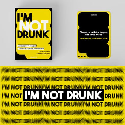 I'm NOT Drunk Drinking Game for Adults, Adult Party Card Game for Game Night, Bachelorette Party, 21st Birthday, Bachelor Party, Girls Night, Couples and Friends