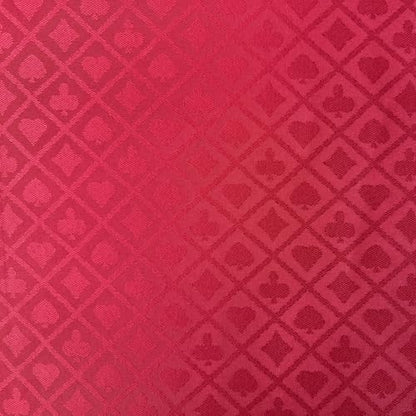 Speed Cloth Poker Table Fabric - 108X60 Inch Section of Casino Card Game Table Felt Top Cover Accessories - Red - color: Red