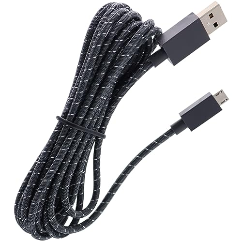 Deal4GO 2.7M 9FT Long Elite Controller Braided Original Micro USB Charging Cable for Microsoft Xbox One Controller Charging Cord