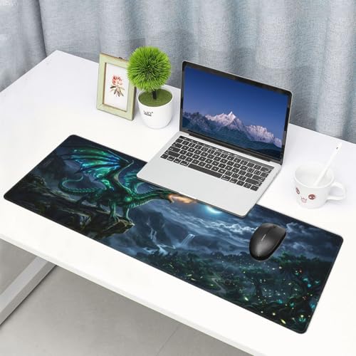 Extended Gaming Mouse Pad, Large Mouse Mat, XL Desk Pad for Keyboard and Mouse, Non-Slip Rubber Base & Stitched Edges for Gamer Office 31.5x11.8 in - color: 5