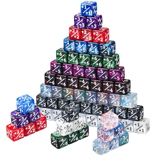 400 Pieces Magic Life Counter Token Dice Compatible with Magic Card Game Accessories CCG Creature Stats 12 Colors