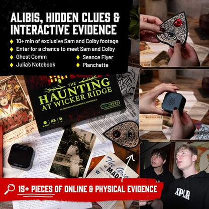 Hunt A Killer x Sam and Colby: The Haunting At Wicker Ridge, an Immersive Ghost Hunters Experience, for Fans of Paranormal Activity and Mystery Games, Board Game is 90-120 Minutes, for Ages 14+ - style: Wicker Ridge