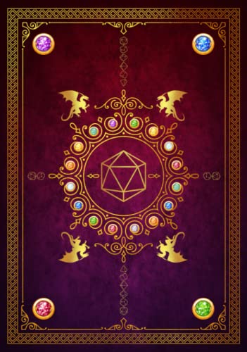 Rpg Character Journal: Role Playing Game Campaign and Character Notebook Purple & Red Vintage Cover Design