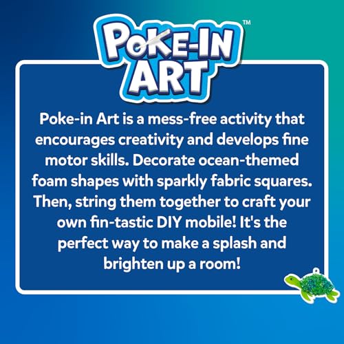 Skillmatics Poke-in Art – Underwater Animals, Mess-Free DIY Wood Craft Kit | Mess-Free Creative Art Kit for Kids, 5 Foam Pieces, DIY Room Decor, Gifts for Girls & Boys Ages 4, 5, 6, 7, 8, 9 - style: 7. Underwater Animals