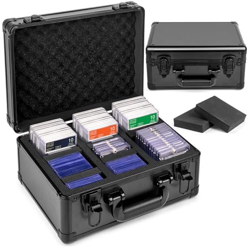 Top Loaders Storage Box, Graded Card Storage Case - Holds up to 300+ Top Loaders, Trading Card Case Sports Card Storage Boxes, PSA Card Case Slab Case Holder - size: 3 Row