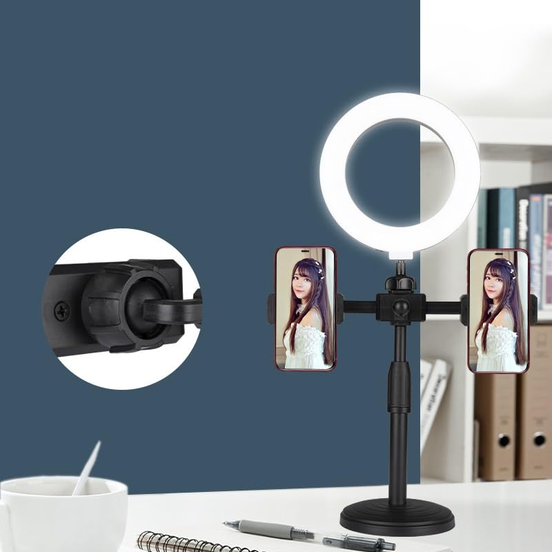 Mobile Desktop Live Streaming Bracket Position Beauty Fill Light Adjustable Disc Bracket