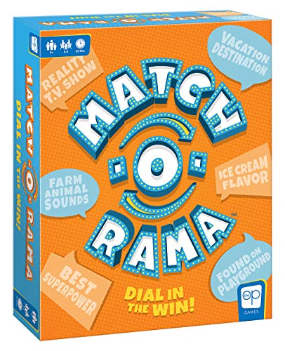 USAOPOLY Match-O-Rama Family Board Game | Press-Your-Luck Matching Game Fun for All Ages | 4-8 Players | Ages 8+