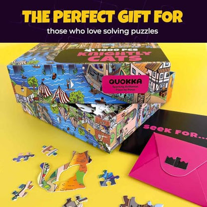 1000 Piece Puzzle for Adults – Jigsaw Puzzles for Adults 1000 Pieces | Knightly Cats Stunning Scenic Animal Puzzles - Premium Box Packaging - Extra Fun Challenges - Great Gift for Relaxation - color: Knightly Cats