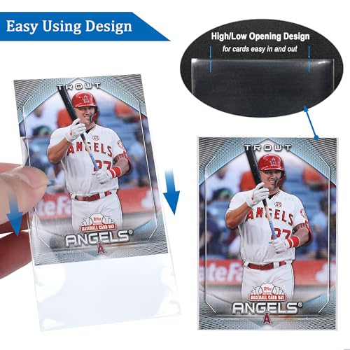 600 Pack Card Sleeves, 2.5" x 3.5" Acid Free PP Ultra Clear Collectible Trading Card Protective Sleeves for Standard Board Games, MTG Magic The Gathering, Yugioh, Baseball Football Sports Cards - color: Clear (600 Sleeves)