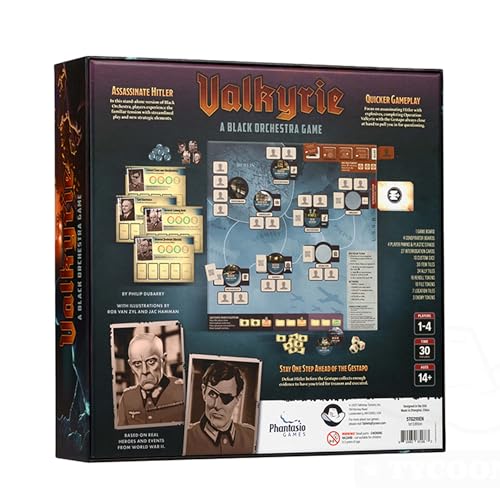 Valkyrie: A Black Orchestra Game – Standalone World War II Espionage Game, 1-4 Players, Ages 14+, Strategic Board Game