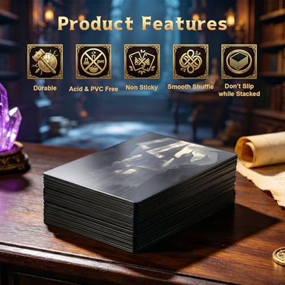 MTG Card Sleeves -Shadowy Backstreet- Surveil Lands - Ultra Clear Front & Matte Finish Back, 100 Count Standard Size Matte Art Sleeve for Magic the Gathering - color: Shadowy Backstreet