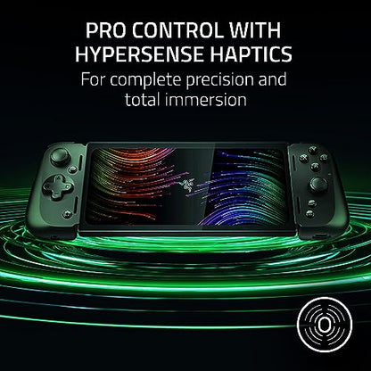 Razer Kishi V2 Pro Mobile Gaming Controller for Android: HyperSense Haptics - Universal Fit - Stream PC & Console Games - Play Touchscreen Only Games - Compatible w/Samsung Galaxy & Google Pixel - color: Black, style: Kishi V2 Pro