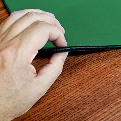 Board Game Playmat [2.5'x4'/Thick Super Cushioned/Stitched Edge/Water Resistant] with Carrying Case - for Tabletop Board Games, Card Games, RPG Games (Small, Green) - color: Green, size: Small (2.5'x4')