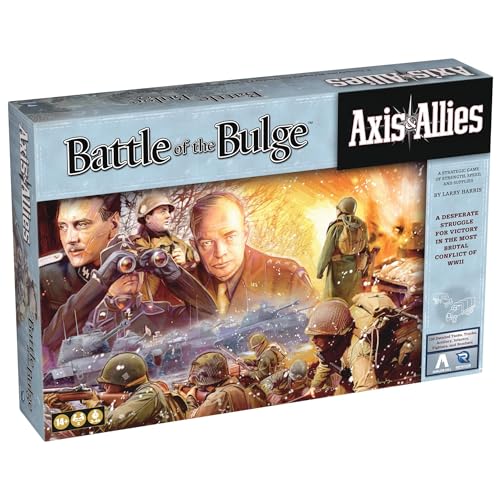 Renegade Game Studios Axis & Allies Battle of the Bulge WWII Board Game | 2 Player Strategy Wargame with 138 Miniatures, Hexagonal Grid Movement, Ardennes Map and Tactical Combat, Ages 14+