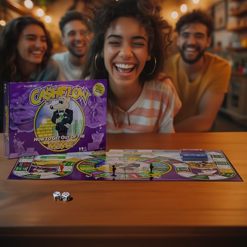 Rich Dad CASHFLOW Board Game, Educational Business & Finance Literacy Game, Ages 14 & Up - Financial Learning Games for Kids, Teens, Adults and Family - style: Adult Version