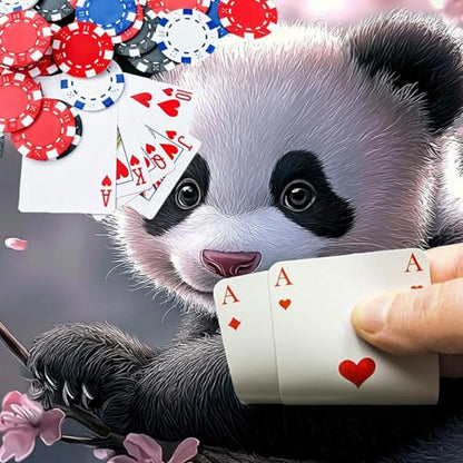 Cute Baby Panda for MTG & TCG Playmat Mouse Pad,BFDHGQZC 24" x 14" Game Mat for MTG/RPG/CCG Trading Card Game Playmats Table Mat Perfect for Card Games Video Games Computer Office - color: Cute Baby Panda