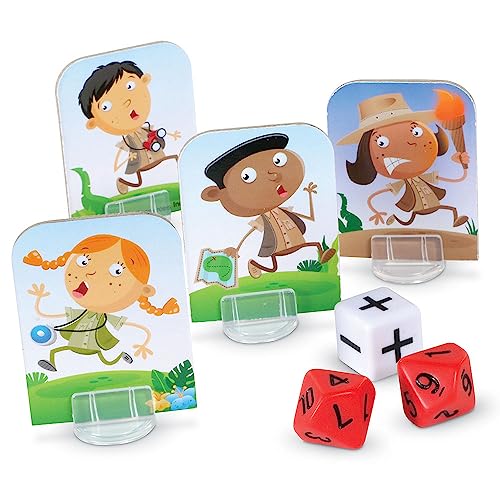 Learning Resources Math Island Addition & Subtraction Game - Math Manipulatives, Educational Board Toys, Classroom Flash Cards , Volcano Toy, STEM Kids, Gifts for Boys And Girls , Montessori