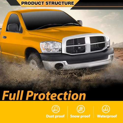 CNNELL Hood Insulation Pad with Clips Compatible with Dodge Ram 2002-2008 DMT Black - style: 2002-2008 Ram 1500 Only