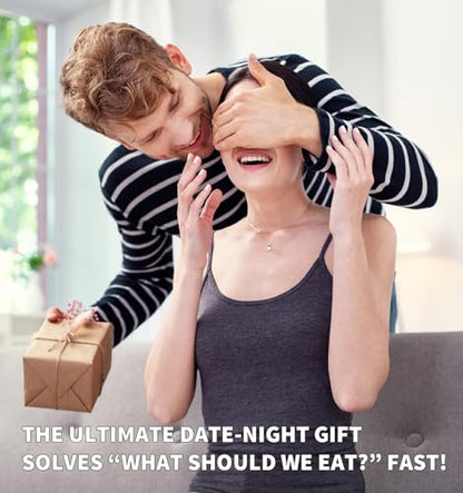 Food Dice, 12-Sided Dinner Decision Dice for Date Night Couples | Choose meals, restaurants or takeout with every roll; great gift for him, her, couples, birthdays & holidays. - style: Food Dice