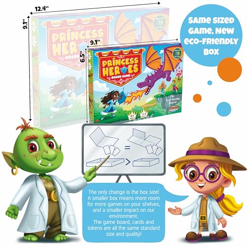 Princess Heroes Cooperative Board Game Kids Ages 4 and up, Help Princesses | Cooperative princess adventure. Kids work together to save the kingdom. Easy to learn and perfect for family fun time.