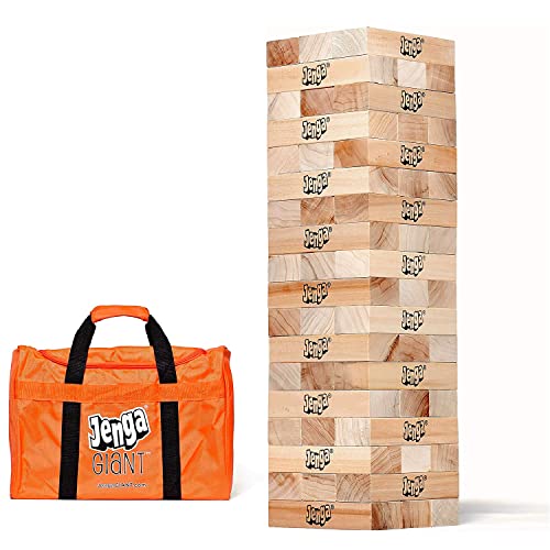 Jenga GIANT - Hardwood Blocks - Stacks to Over 5 feet - Officially Licensed - JS7 - style: JS7