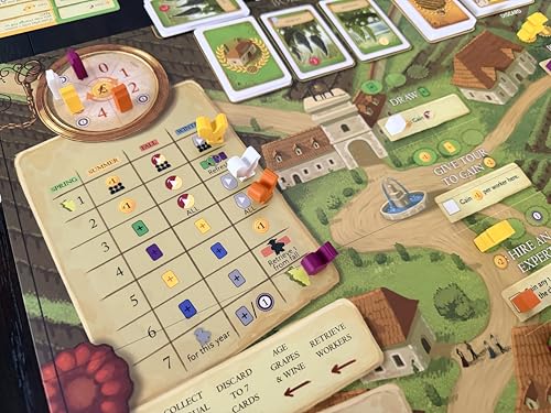 Stonemaier Games: Viticulture: Bordeaux Expansion by Jamey Stegmaier | Add to Viticulture (Base Game) | A New Board Featuring Updated Graphics, Layout, and New Mechanism | 1-6 Players, 90 Mins