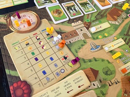 Stonemaier Games: Viticulture: Bordeaux Expansion by Jamey Stegmaier | Add to Viticulture (Base Game) | A New Board Featuring Updated Graphics, Layout, and New Mechanism | 1-6 Players, 90 Mins