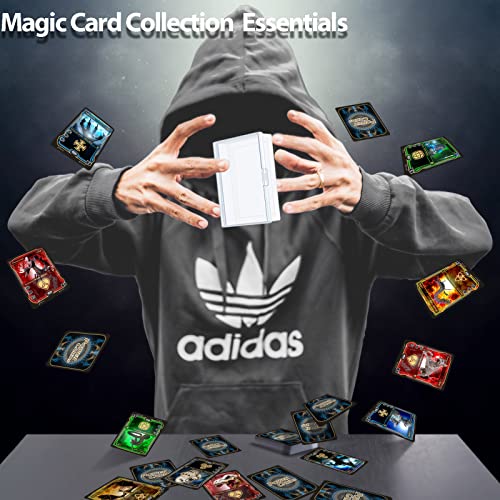 2 Packs Playing Card Case Deck Plastic Boxes Gaming Card Holder Organizer Empty Snaps Closed Plastic Storage Box Clear Playing Card Case Box Internal Size (3.6 Inch X 2.6 Inch X 0.8 Inch)